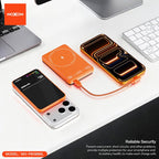 Power Bank Magsafe Moxom MX-PB199 fast PD 20W + wireless 15W Type C - Type C 5000mAh narandžasti