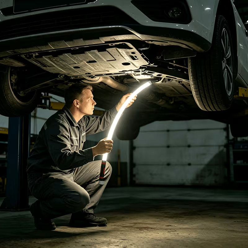 Fleksibilna LED radna lampa 800 lm – savitljiva i punjiva