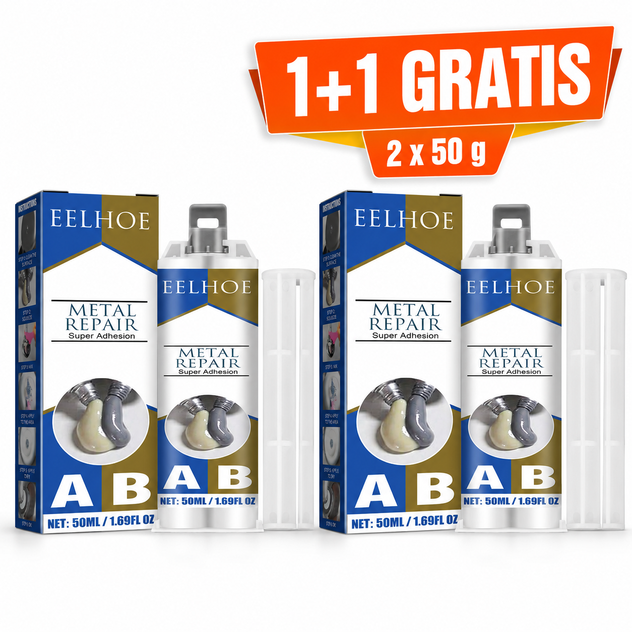 AB pasta za hladno zavarivanje metala - 1+1 GRATIS