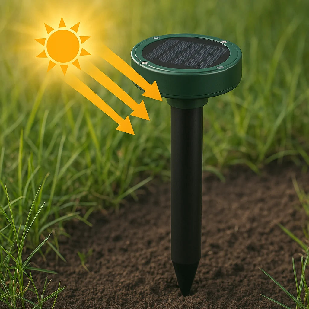 Solarni rasterivač krtica za dvorište – set 2 komada