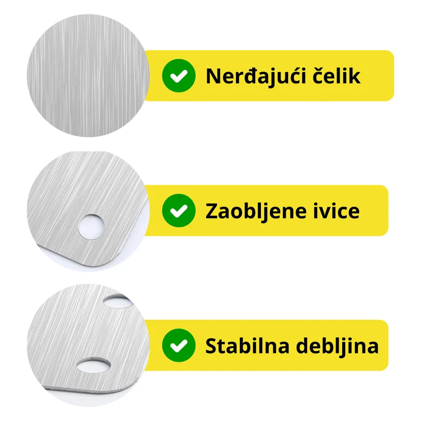 Set 6 pločica za popravku šarki na nameštaju