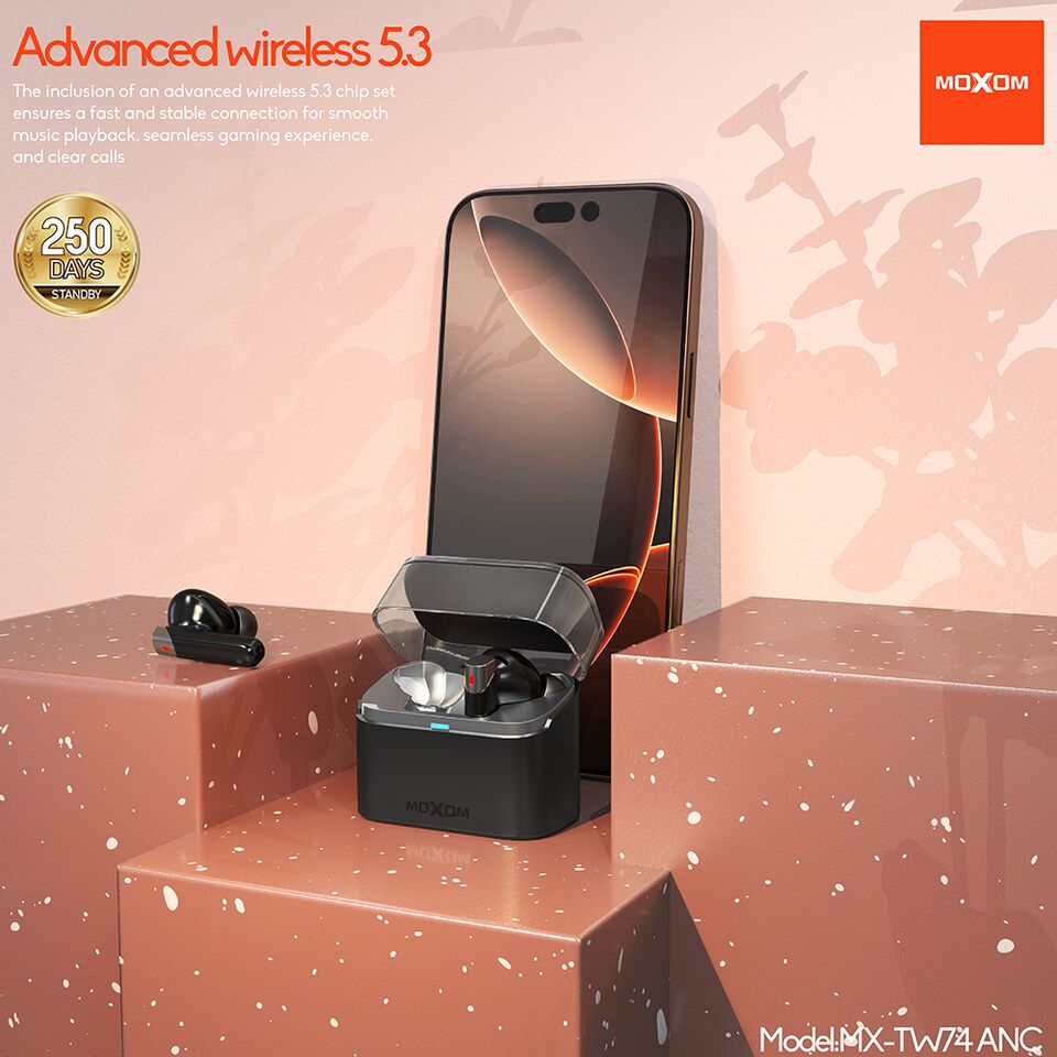 Slušalice Bluetooth Moxom MX-TW74 ANC