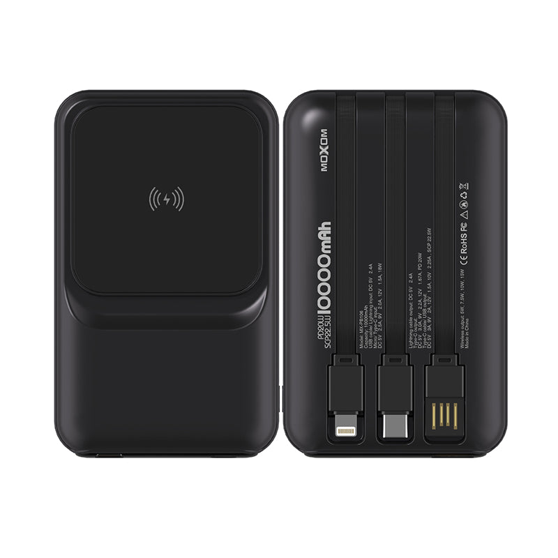Power Bank Moxom PB106 WL magnet + kabl SCP22.5W + PD20W Super Fast 10000mAh