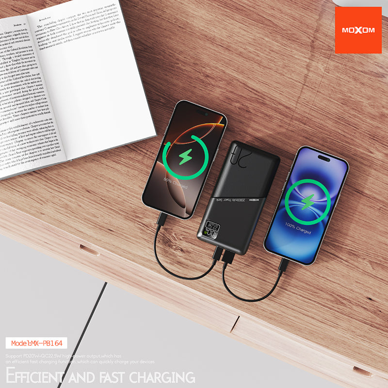Power bank Moxom MX-PB164 PD20W+ QC22.5W 20000mAh
