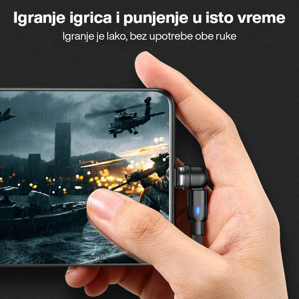 MAGNETNI KABAL ZA PUNJENJE SA ROTACIONOM GLAVOM 540 STEPENI