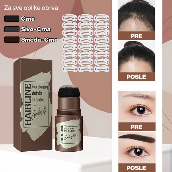 SET ZA OBLIKOVANJE OBRVA – SIVA BOJA