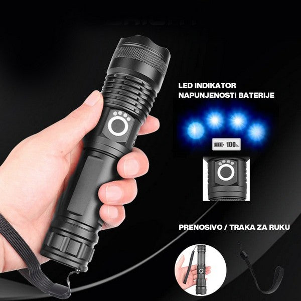 RUČNA LED BATERIJSKA LAMPA
