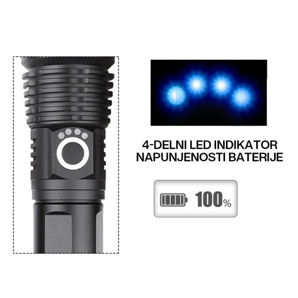 RUČNA LED BATERIJSKA LAMPA