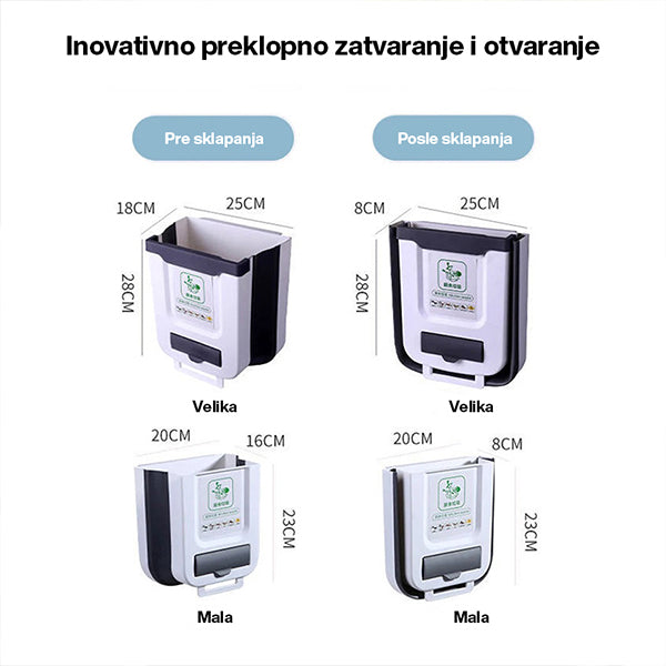 MULTIFUNKCIONALNA PLASTIČNA KANTA ZA OTPATKE