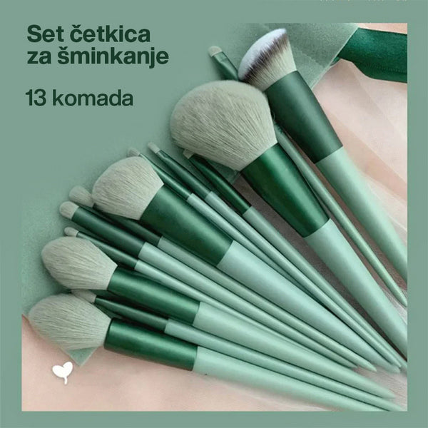 13-DELNI SET ČETKICA ZA ŠMINKANJE