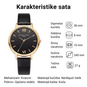 1+1 AKCIJA Elegantni ženski sat – fantatic + ženska torbica