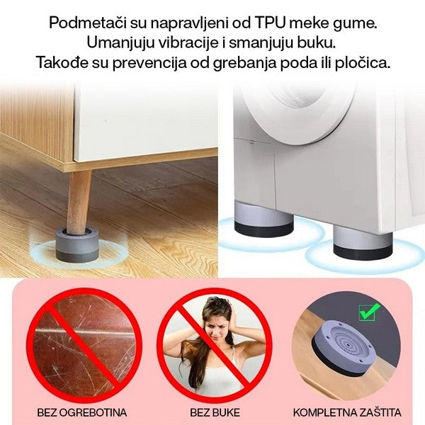 PODMETAČI ZA VEŠ MAŠINU PROTIV VIBRACIJE