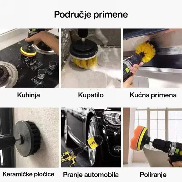 SET ČETKI ZA DUBINSKO PRANJE