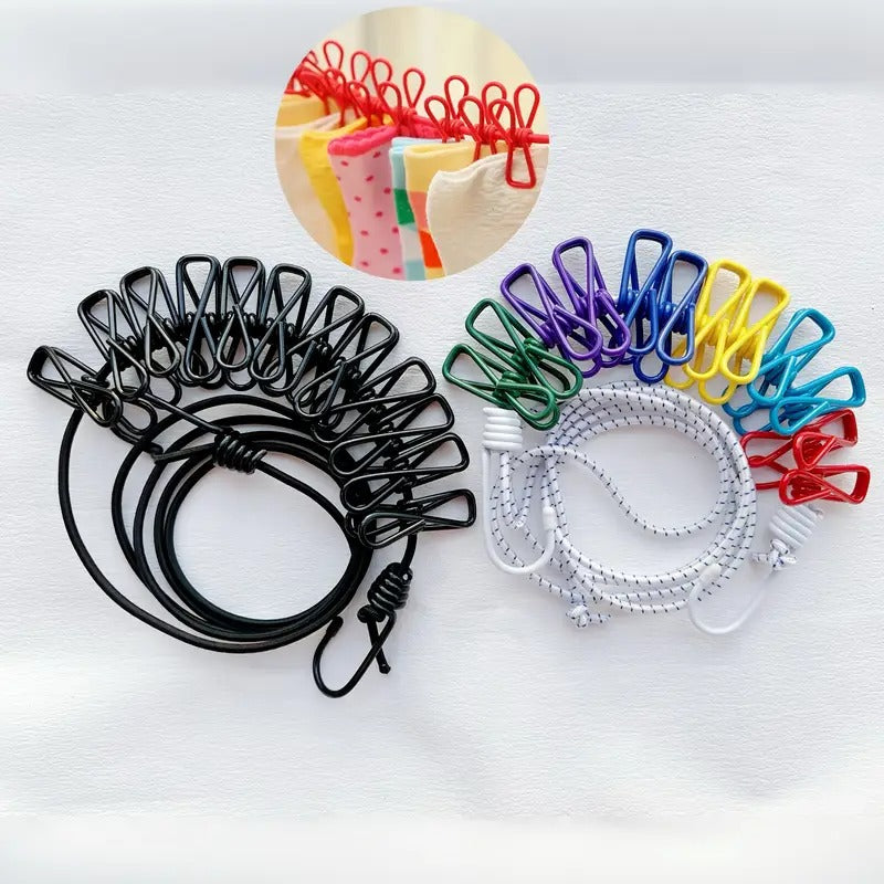Prenosivi kanap za sušenje veša sa 12 štipaljki – 1+1 GRATIS