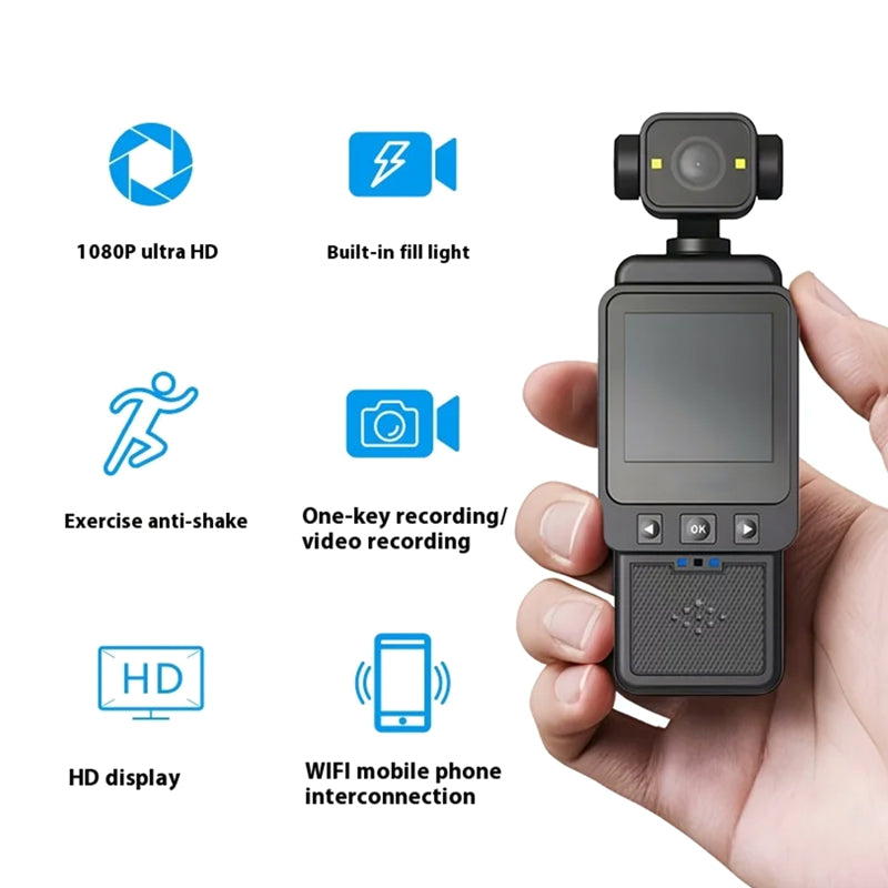 DV01 Handheld 360 mini kamera – Full HD, Wi-Fi, crna