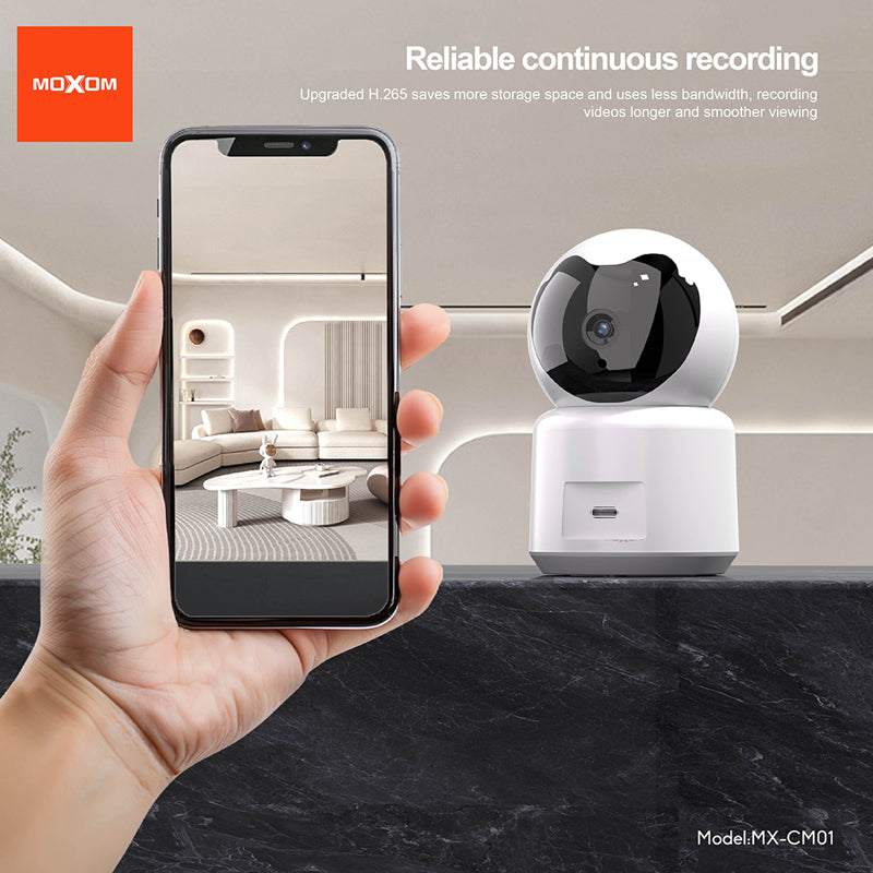 Moxom MX-CM01 Wi-Fi sigurnosna kamera 360° – bela