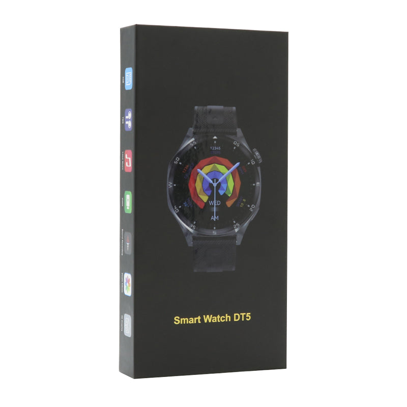 DT5 Smart Watch 1,46" – crni + 2 narukvice