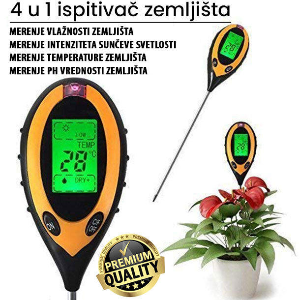 Pametni 4 u 1 ispitivač zemljišta TerraScan