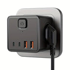 Multifunkcionalni zidni adapter 7u1 – 3 utičnice + 4 USB porta