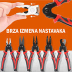 Multifunkcionalna klešta 5-u-1 sa izmenjivim nastavcima