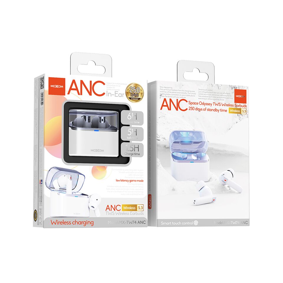 Slušalice Bluetooth Moxom MX-TW74 ANC
