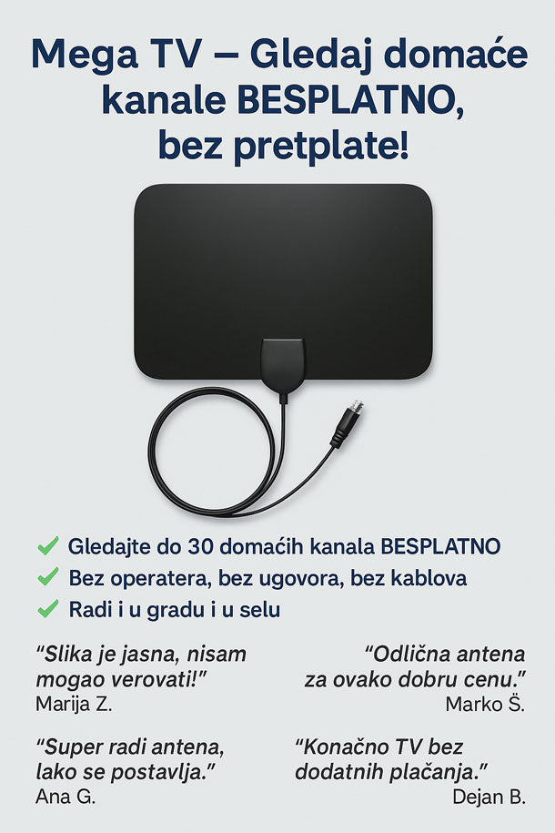 Digitalna sobna TV antena - MegaTV